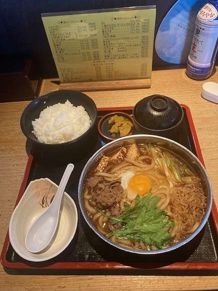 image 涼しくなってきたのですき焼きうどん