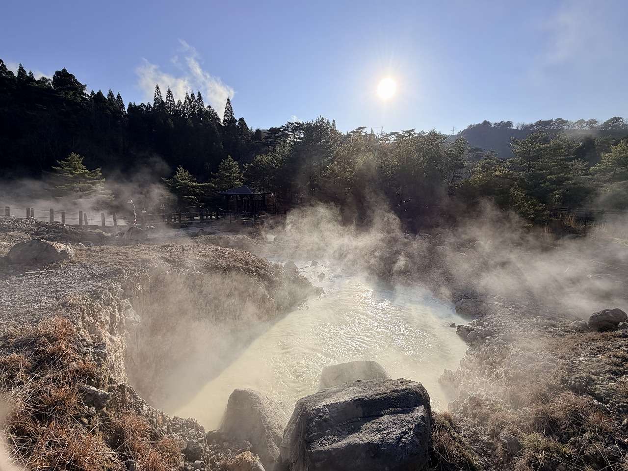 image 【九重・筋湯】リニューアルした小松地獄で大地のパワーを感じるお散歩＆温泉卵体験