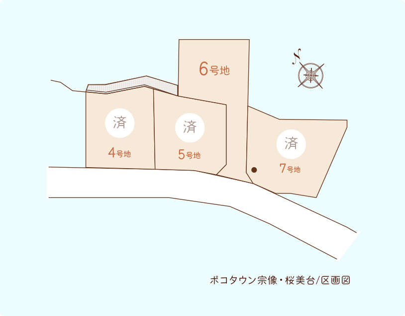 POCOタウン(ポコタウン)宗像・稲元 区画図