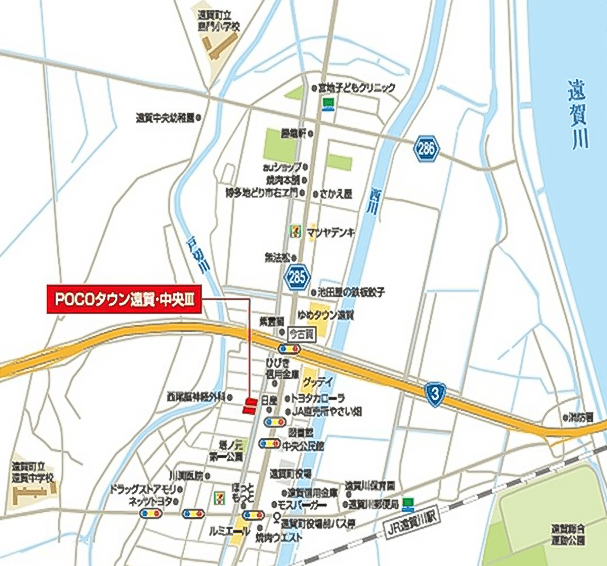 POCOタウン(ポコタウン)遠賀・中央Ⅲ マップ