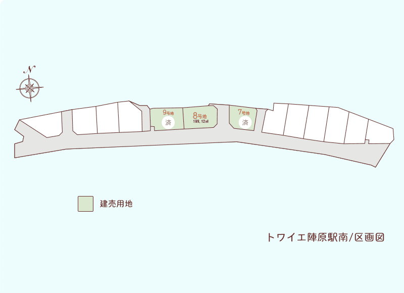 トワイエ陣原駅南 区画図