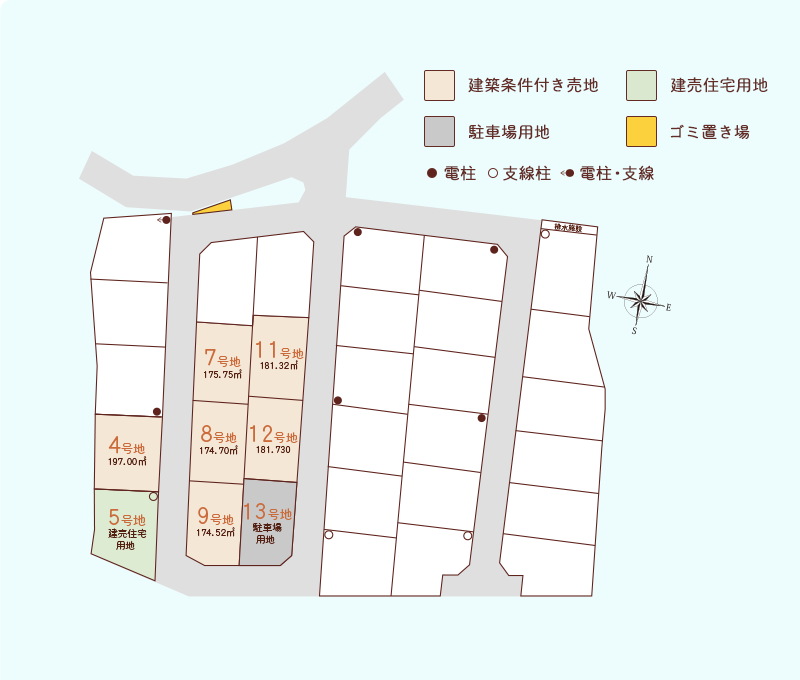 クラシノビレッジ飯塚駅南 区画図
