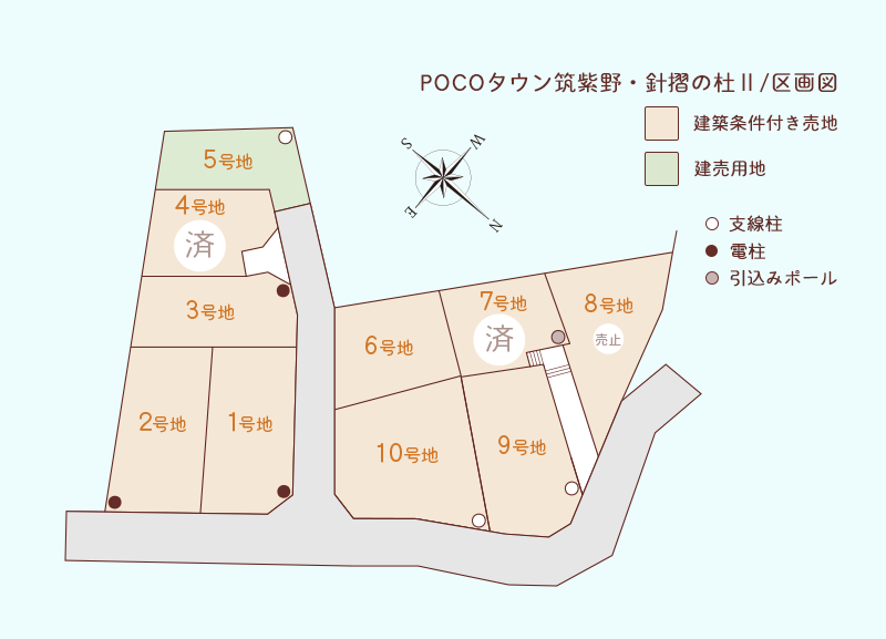 POCOタウン筑紫野・針摺の杜Ⅱ 区画図