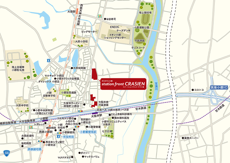 ポコタウン小郡 マップ