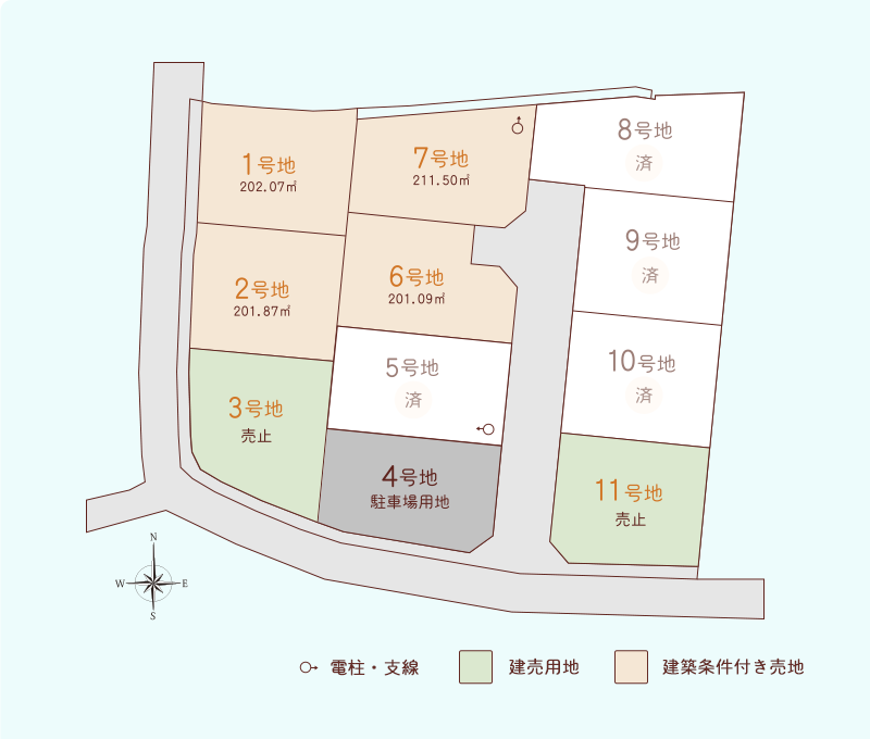 ポコタウン小郡Ⅲ 区画図